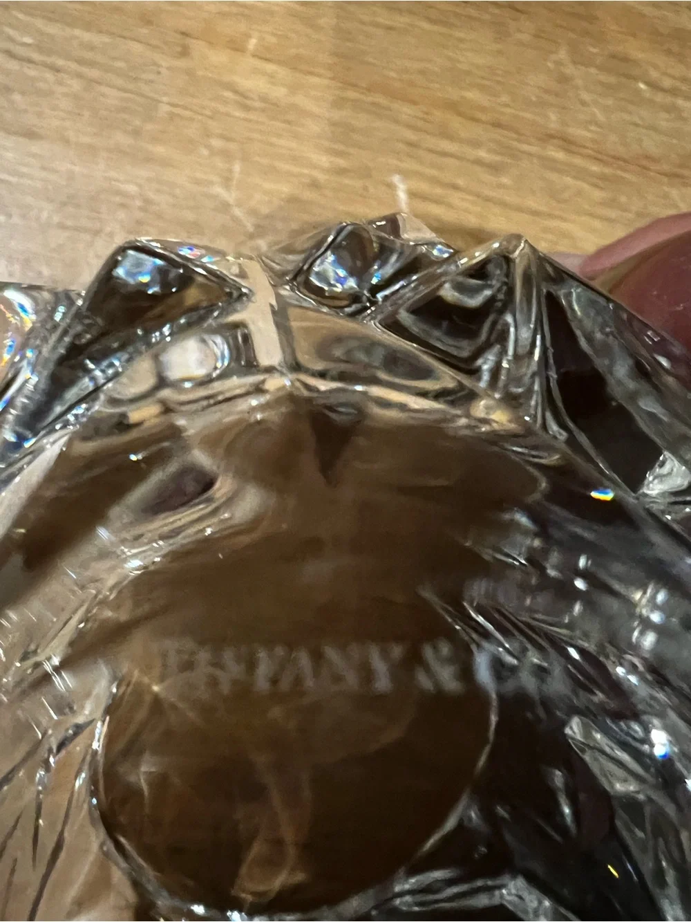 Tiffany & Co. Rock cut votive/tea light holder.
